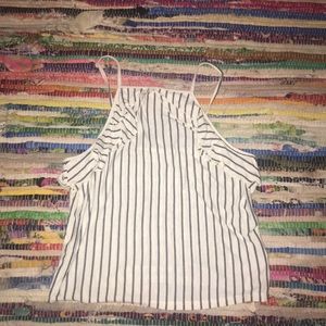 Ruffle Striped Tank Top